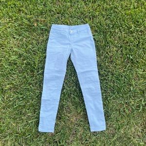 Justice light blue skinny jeggings 🦋